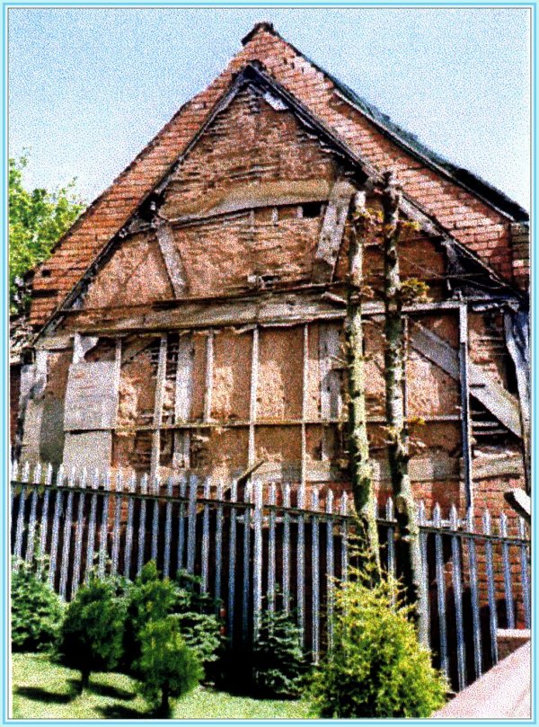 roof truss on the west end